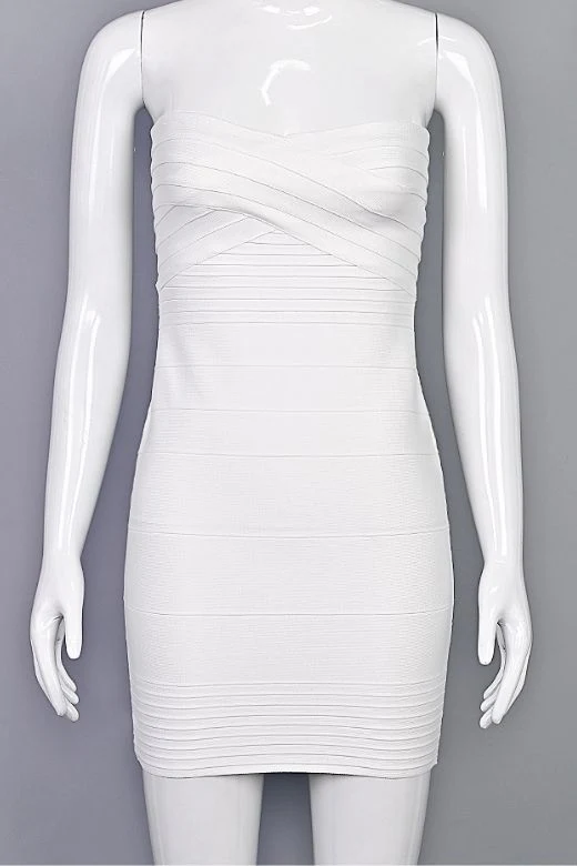 Aaliyah Bandage Mini Dress - Classic Black - Image 7