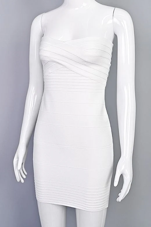 Aaliyah Bandage Mini Dress - Classic Black - Image 8