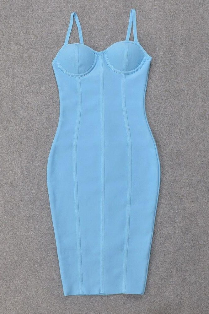 Abi Bandage Dress - Sky Blue - Image 8