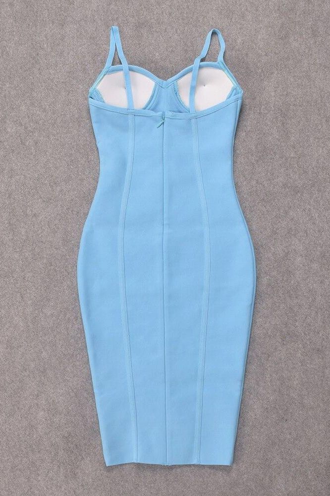 Abi Bandage Dress - Sky Blue - Image 9