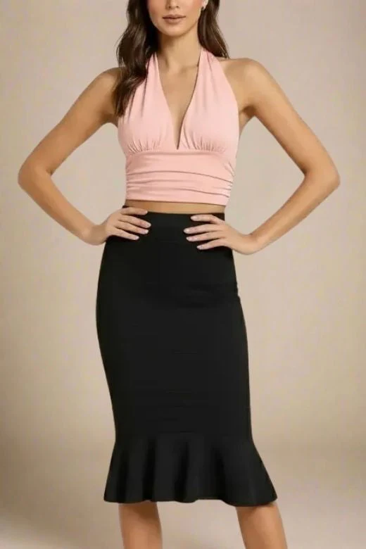 Aby Halter Top - Pink Peach Fuzz - Image 5
