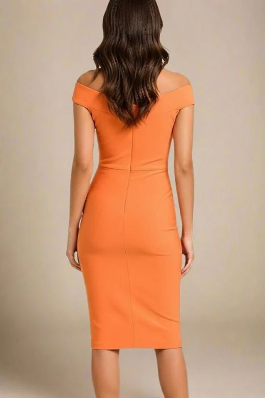Ash Bandage Dress - Apricot Orange - Image 3