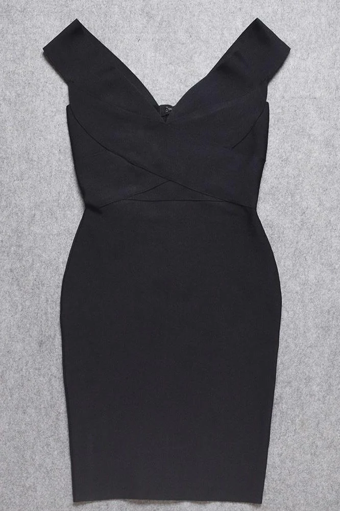 Ash Bandage Dress - Classic Black - Image 10