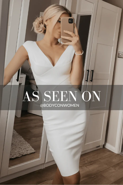 Ash Bandage Dress - White Pearl - Image 13