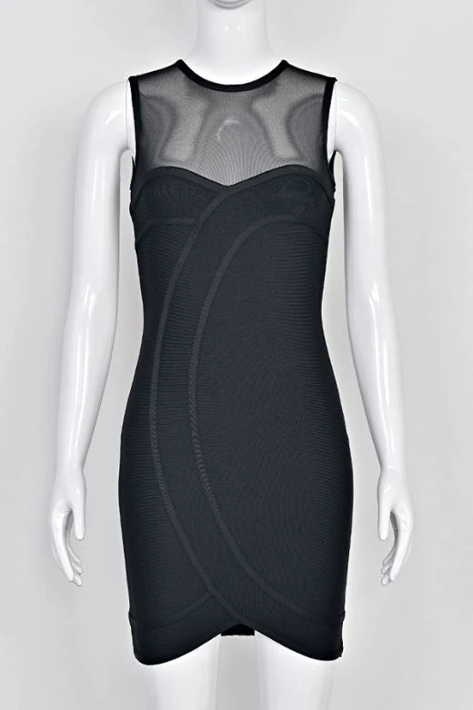 Aspen Bodycon Mini Dress - Classic Black - Image 6