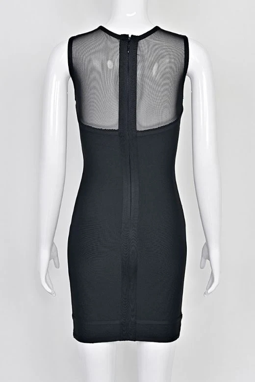 Aspen Bodycon Mini Dress - Classic Black - Image 8