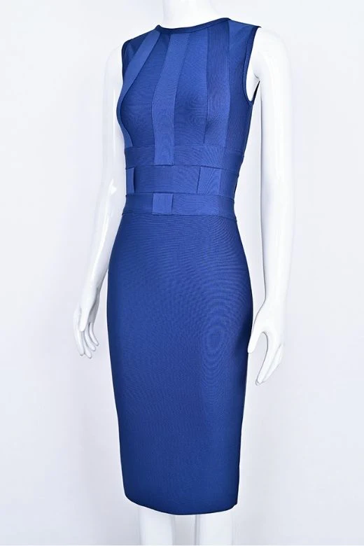 Aurora Bandage Dress - Royal Blue - Image 7