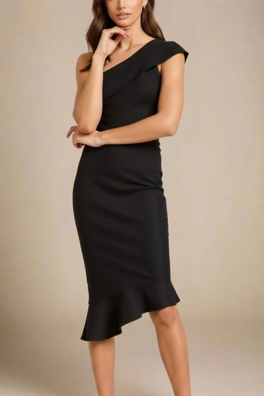 Avery Bandage Dress - Classic Black - Image 4
