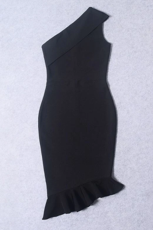 Avery Bandage Dress - Classic Black - Image 8
