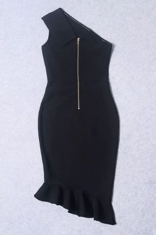 Avery Bandage Dress - Classic Black - Image 9
