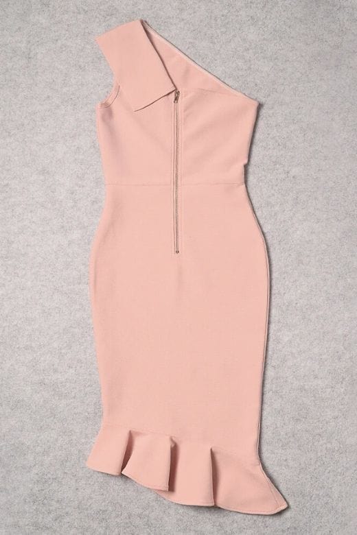 Avery Bandage Dress - Dusty Pink - Image 9