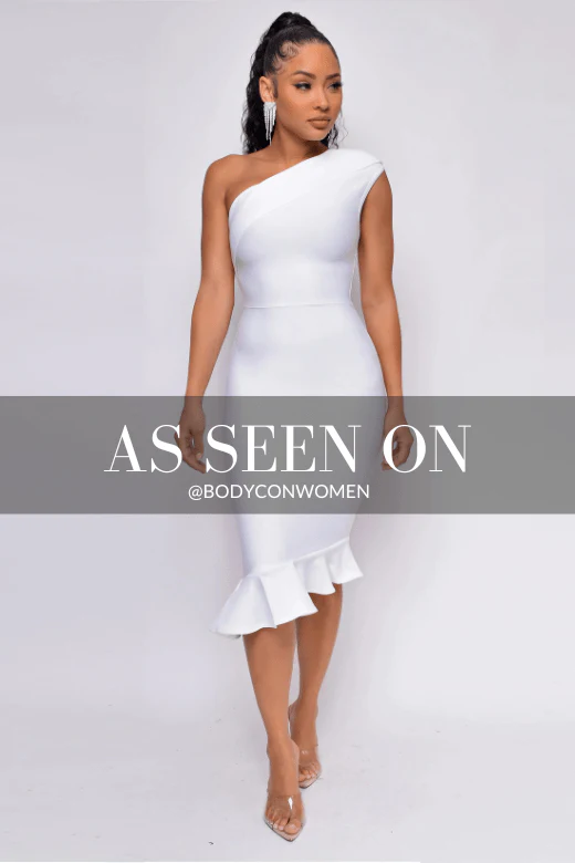 Avery Bandage Dress - Red Wine - Image 10