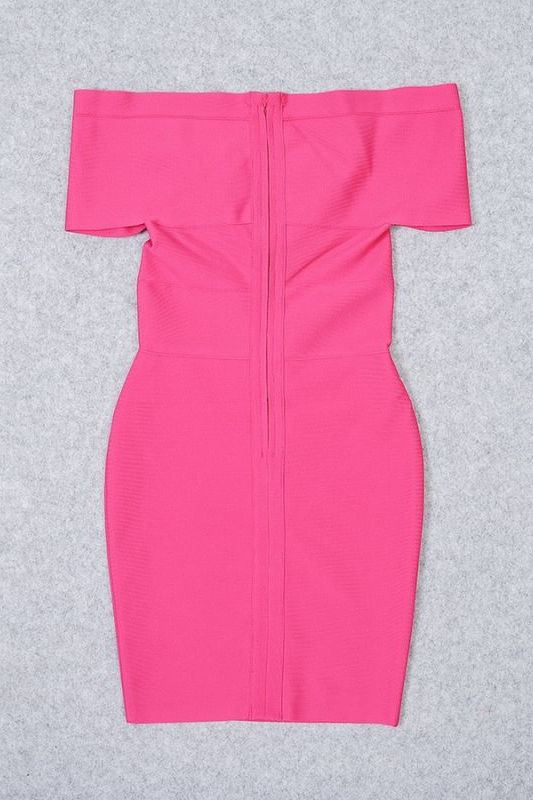 Bea Bandage Dress - Hot Pink - Image 11