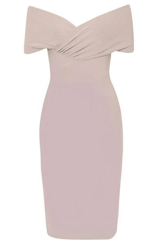 Bea Bandage Dress - Cream - Image 2