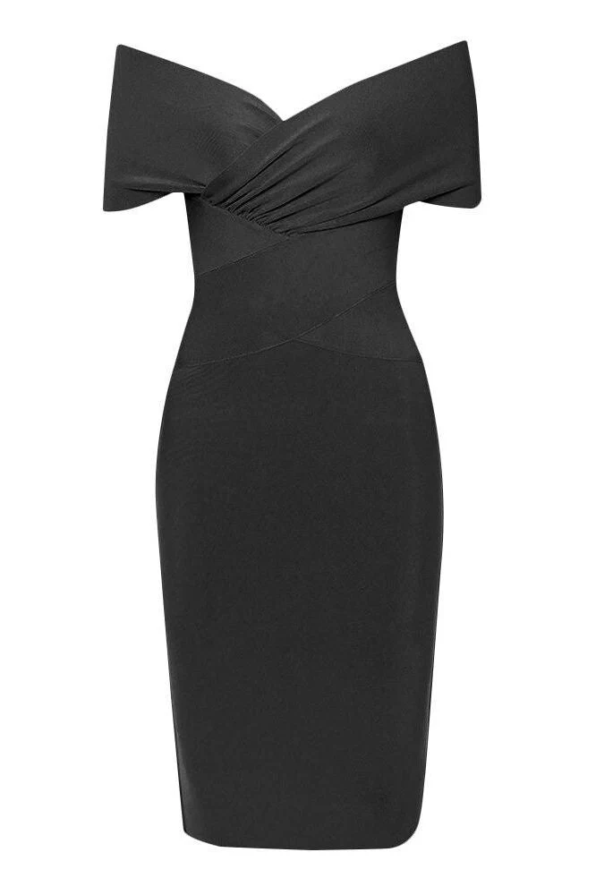 Bea Bandage Dress - Classic Black - Image 2