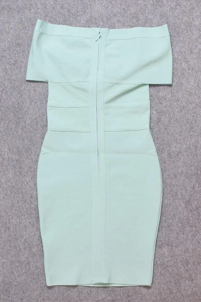Bea Bandage Dress - Mint Green - Image 10