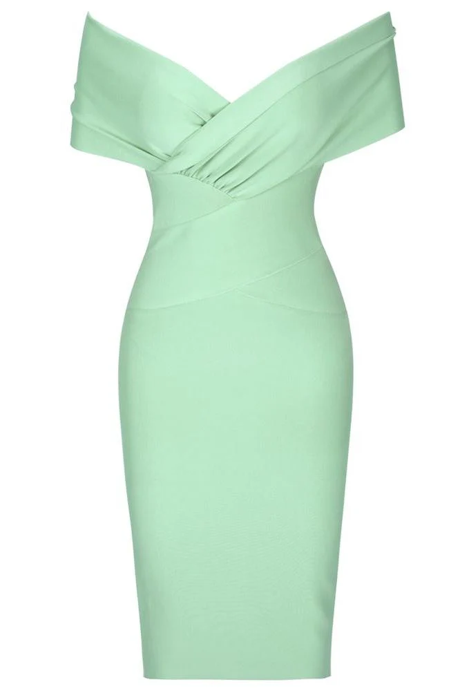 Bea Bandage Dress - Mint Green - Image 2