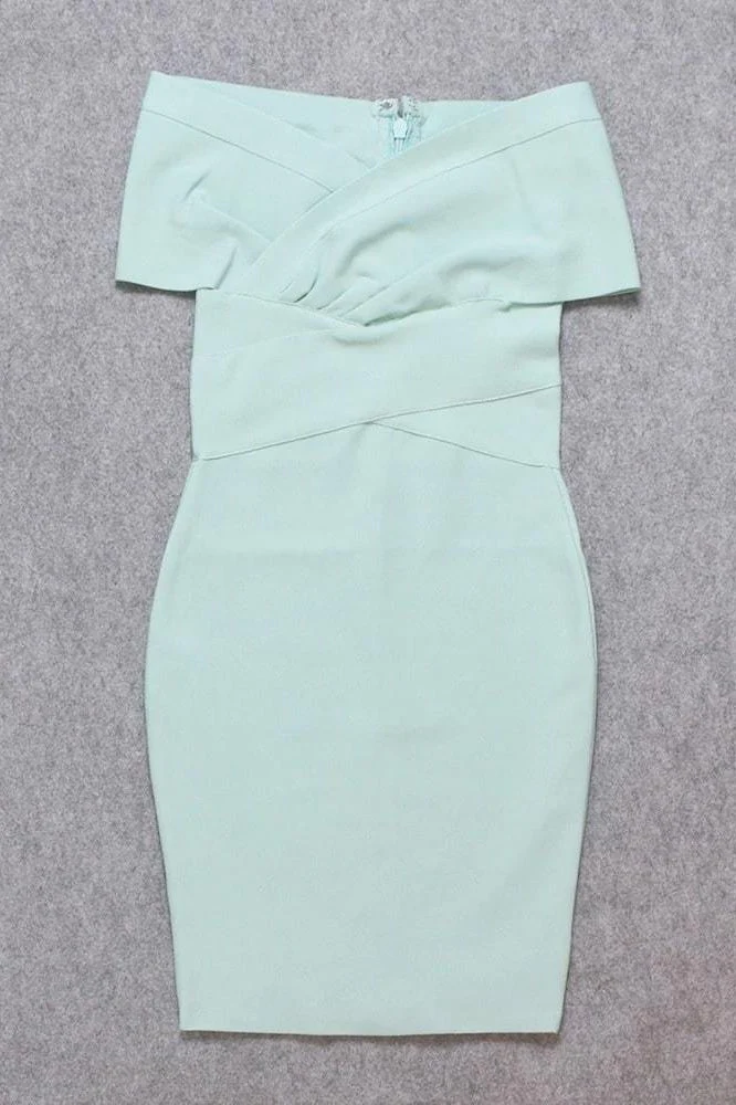 Bea Bandage Dress - Mint Green - Image 9