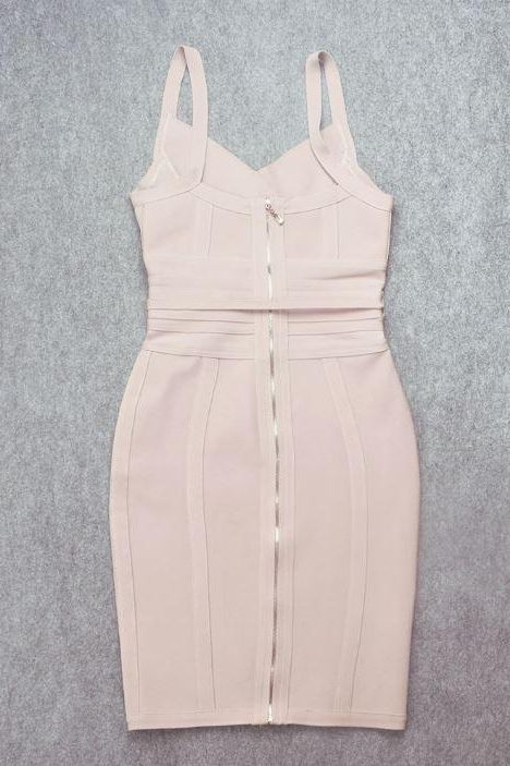 Bek Bandage Dress - Cream - Image 12