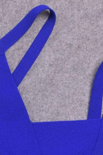 Bek Bandage Dress - Royal Blue - Image 10