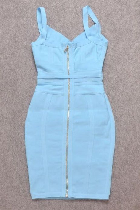 Bek Bandage Dress - Sky Blue (Sale) - Image 10