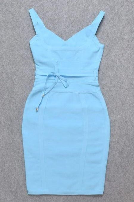 Bek Bandage Dress - Sky Blue (Sale) - Image 9