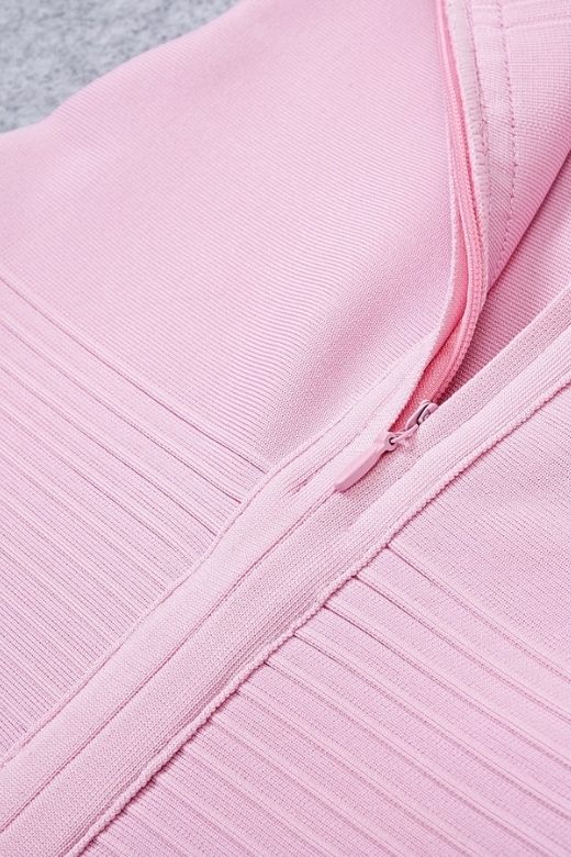 Billie Bandage Midi Dress - Dusty Pink - Image 10
