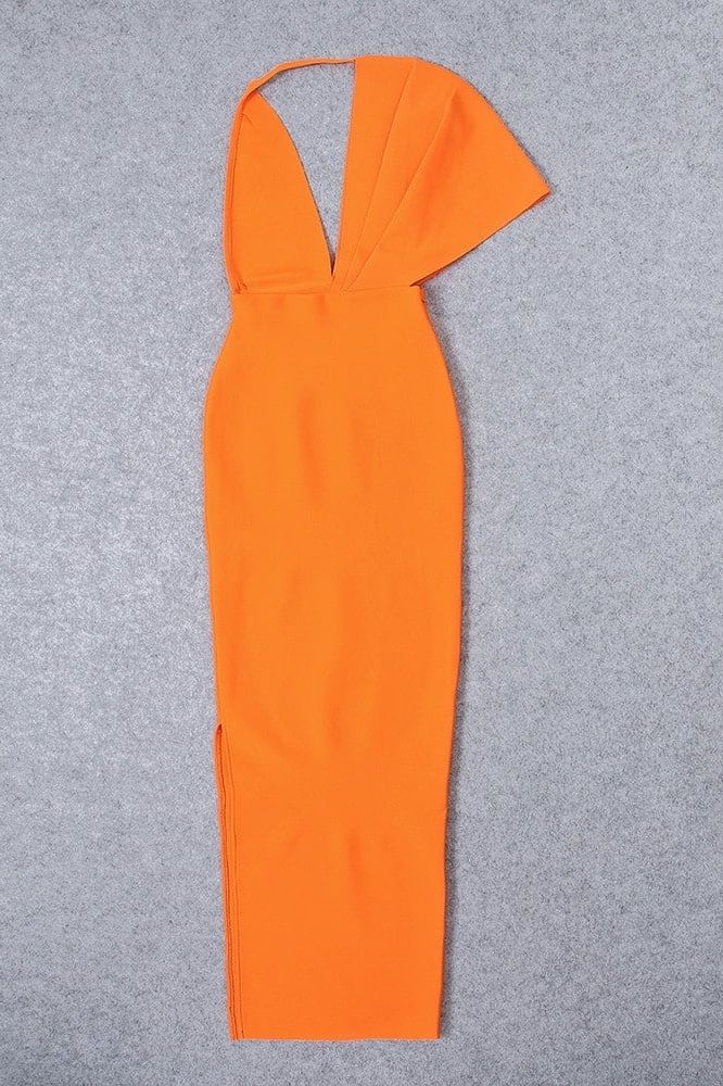 Blake Bandage Maxi Dress - Apricot Orange (Sale) - Image 10