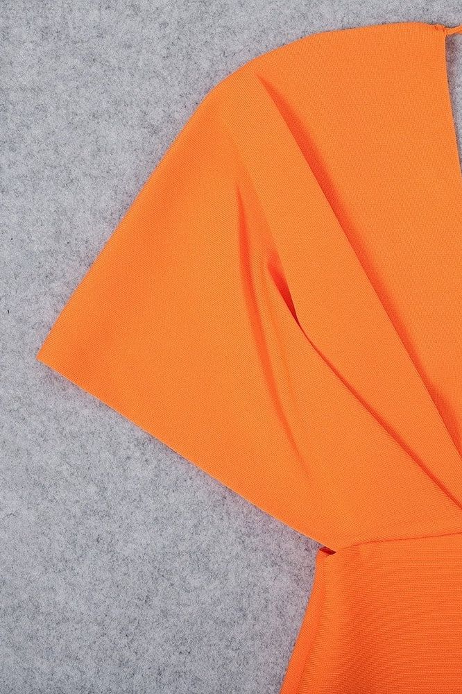 Blake Bandage Maxi Dress - Apricot Orange (Sale) - Image 11