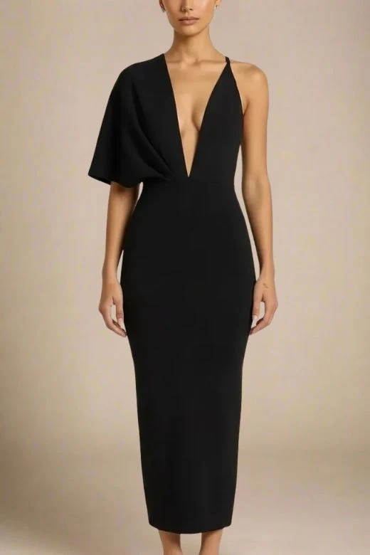 Blake Bandage Maxi Dress - Classic Black - Image 5
