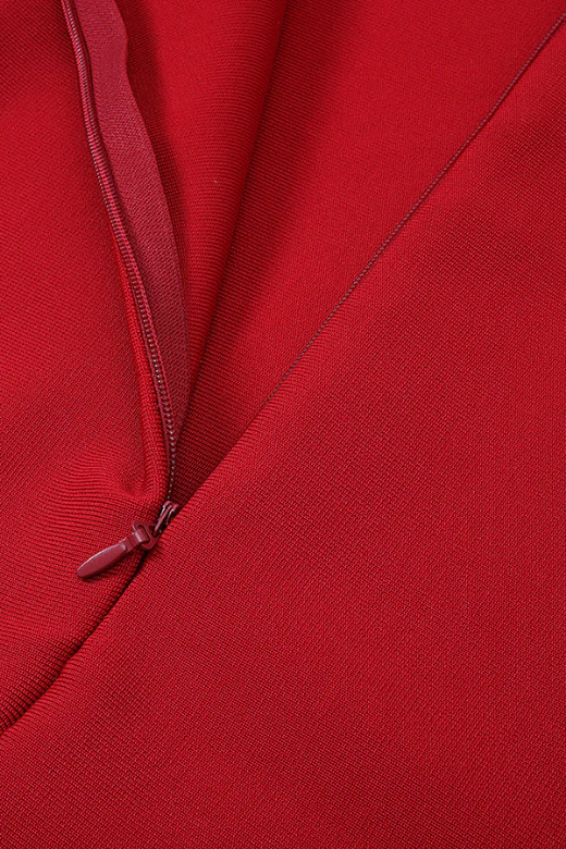 Blanche Bandage Midi Dress - Lipstick Red - Image 12