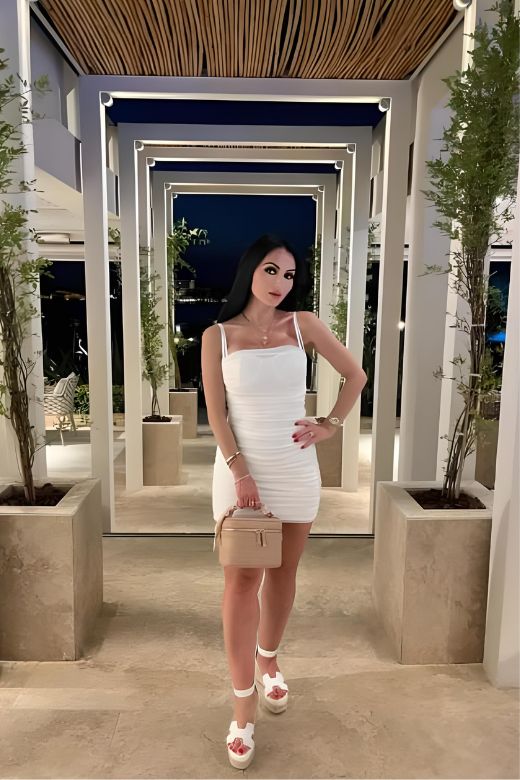 Cassie Bodycon Wrap Mini Dress - White Pearl - Image 7
