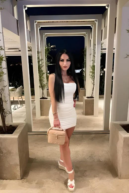 Cassie Bodycon Wrap Mini Dress - White Pearl - Image 8