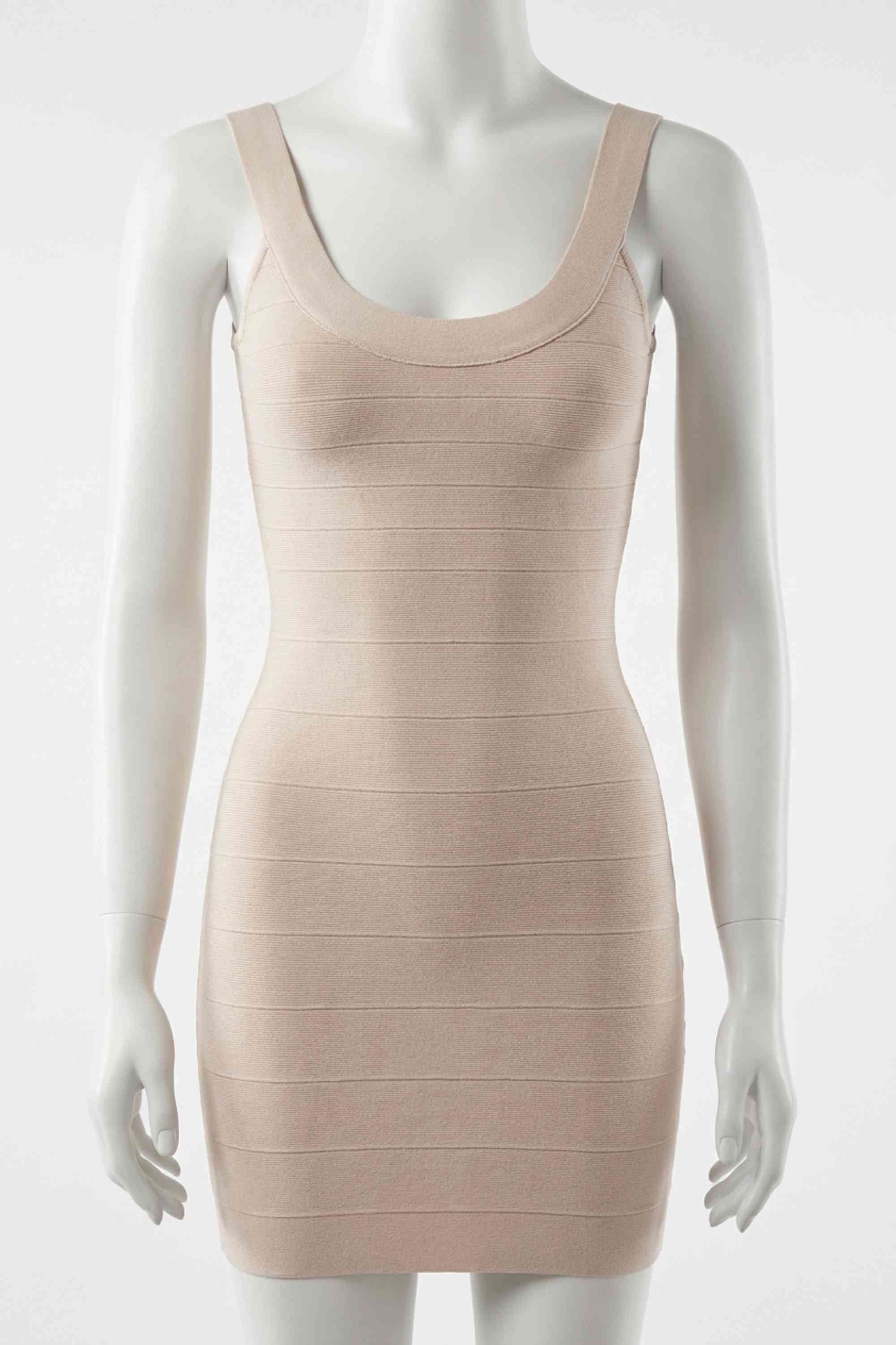 Cindy Bandage Mini Dress - Beige - Image 5