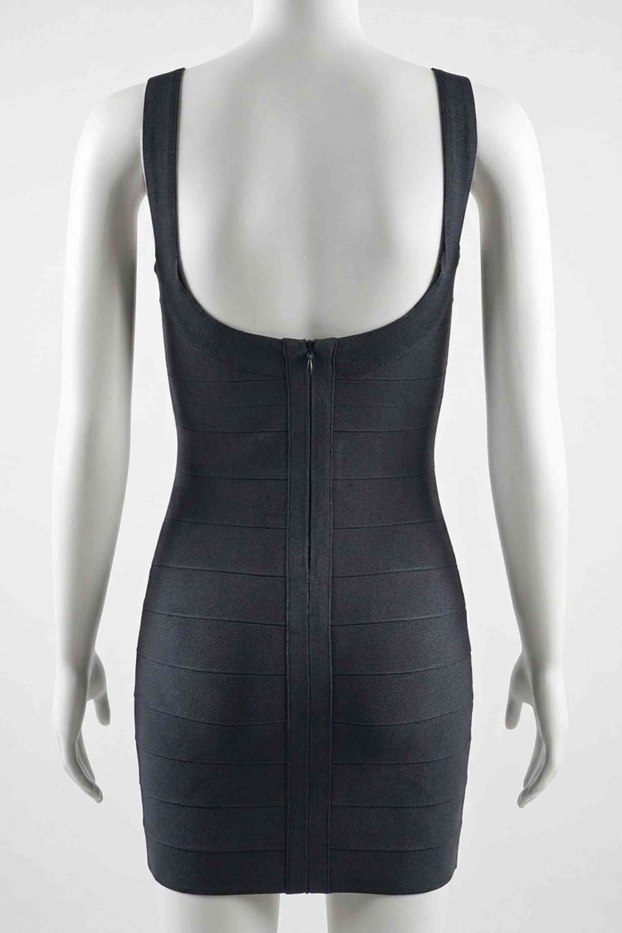 Cindy Bandage Mini Dress - Classic Black - Image 6