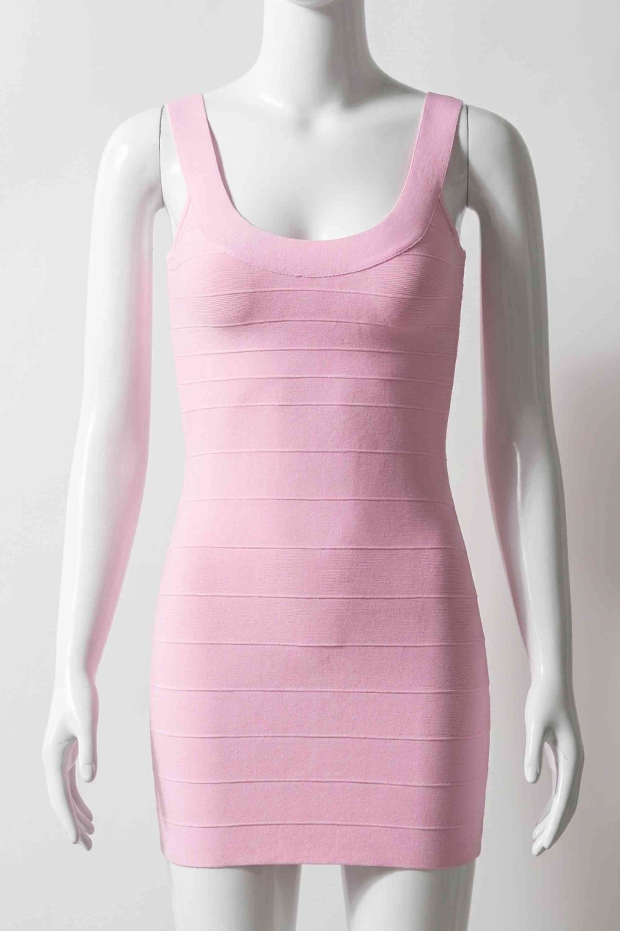 Cindy Bandage Mini Dress - Dusty Pink - Image 5