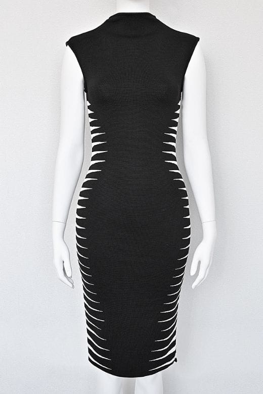 Cleo Bandage Midi Dress - Classic Black - Image 6