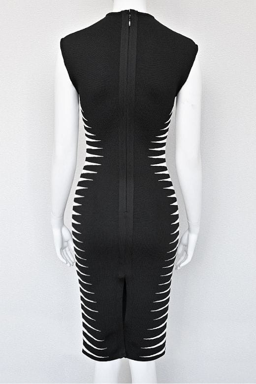 Cleo Bandage Midi Dress - Classic Black - Image 7