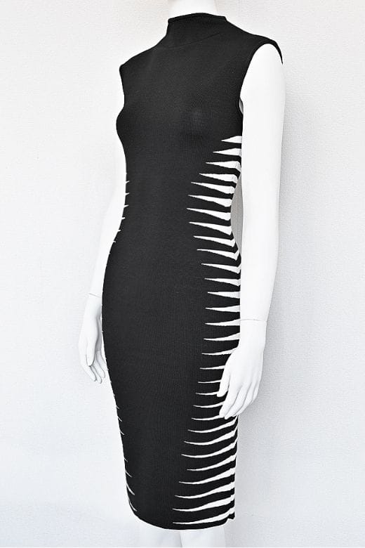Cleo Bandage Midi Dress - Classic Black - Image 8