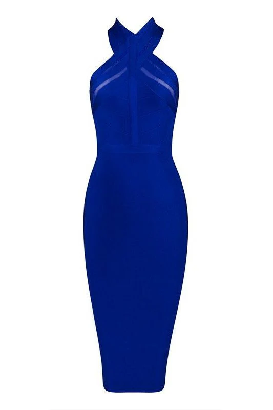 Eden Bandage Dress - Royal Blue - Image 2