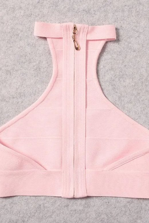 Elli Bandage Crop Top - Dusty Pink - Image 5