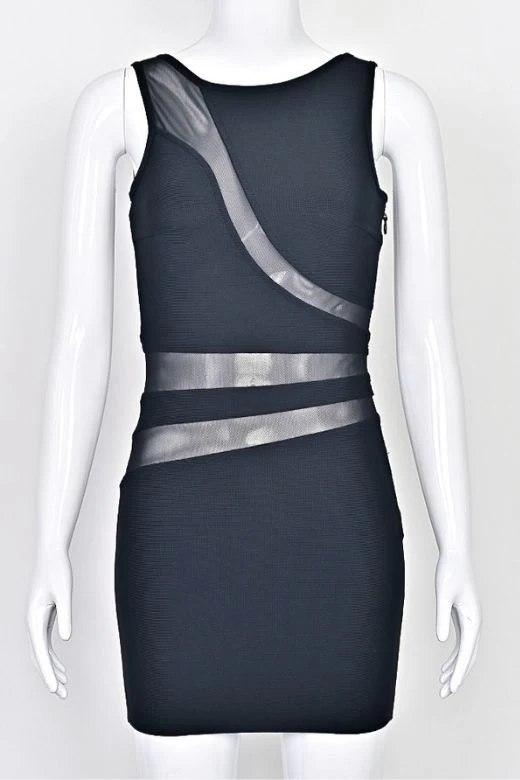 Ellie Bodycon Mini Dress - Classic Black - Image 6