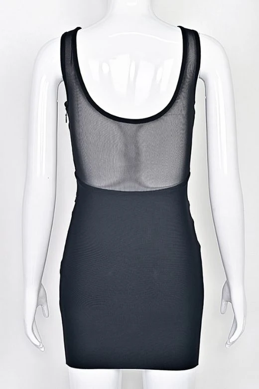 Ellie Bodycon Mini Dress - Classic Black - Image 9
