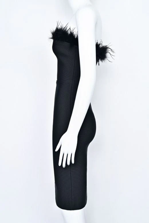 Erin Bandage Dress - Classic Black - Image 12