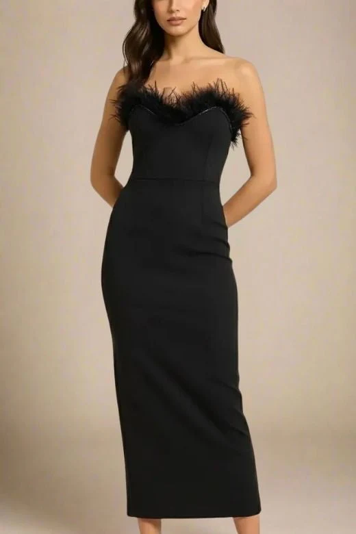 Erin Bandage Maxi Dress - Classic Black - Image 4