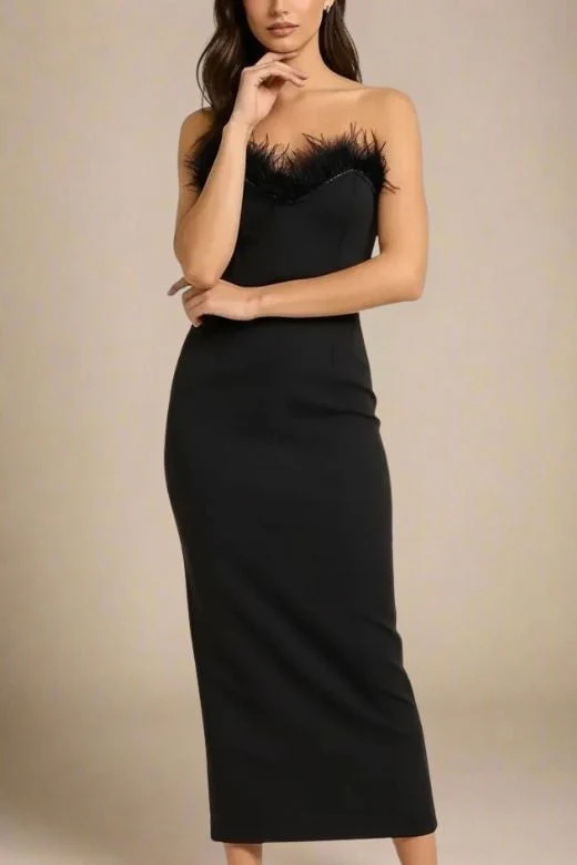 Erin Bandage Maxi Dress - Classic Black - Image 6