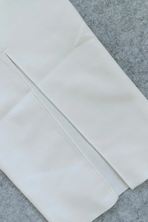 Erin Bandage Maxi Dress - White Pearl - Image 10