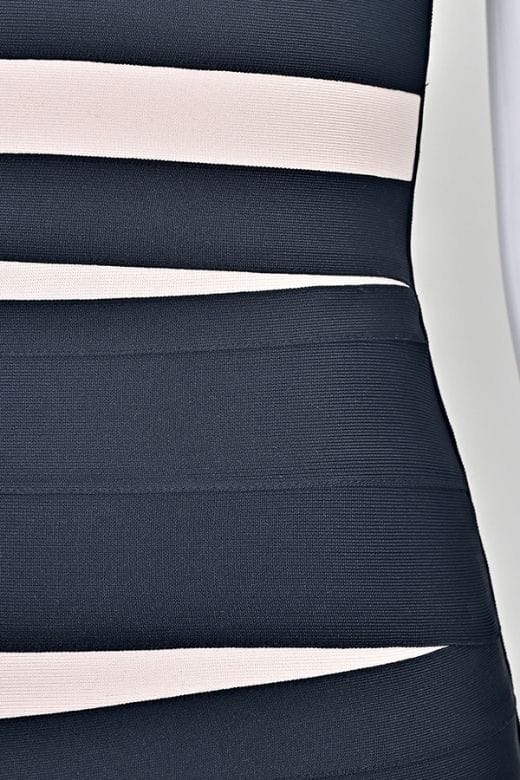 Fleur Bandage Mini Dress - Classic Black - Image 10