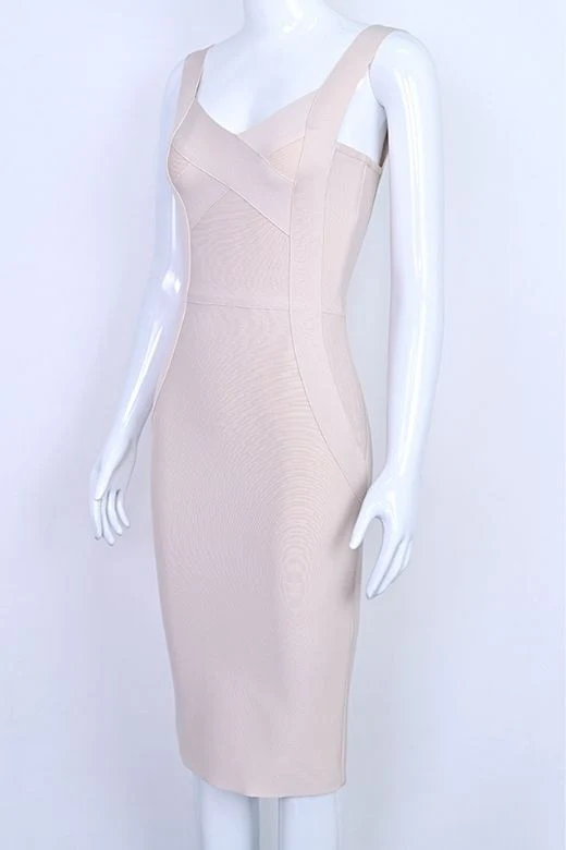 Freya Bandage Dress - Beige - Image 7