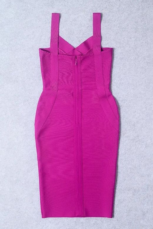 Freya Bandage Dress - Magenta Pink - Image 7